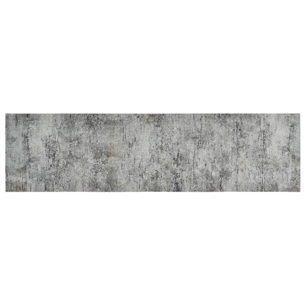 Küchenteppich Waschbar Beton 45x150 cm Samt