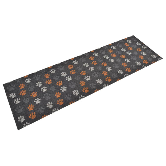 Tapis de cuisine lavable pattes 60x180 cm velours