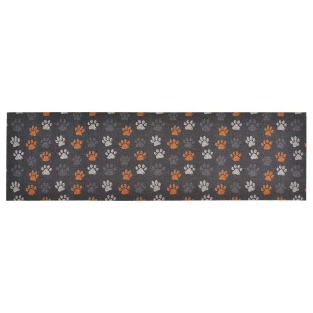 Tapis de cuisine lavable pattes 60x180 cm velours