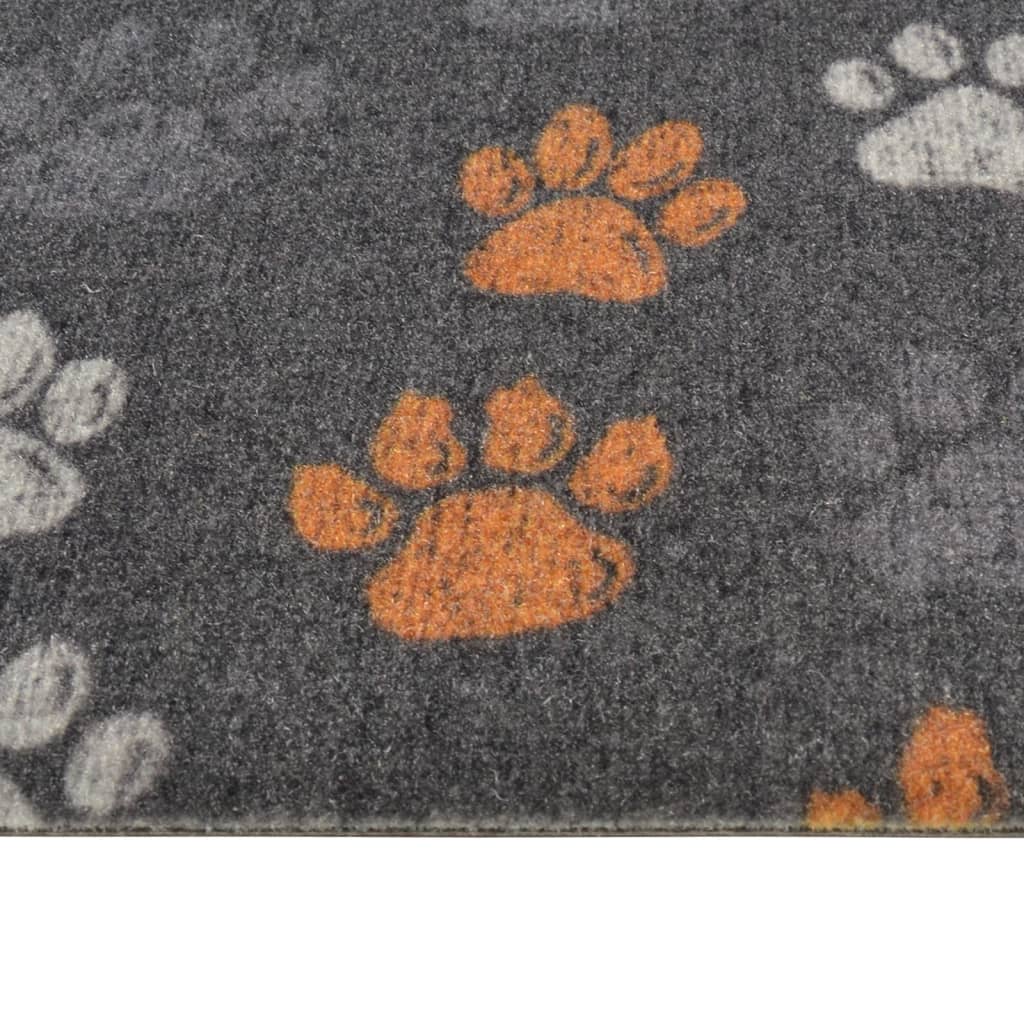 Tapis de cuisine lavable pattes 60x180 cm velours