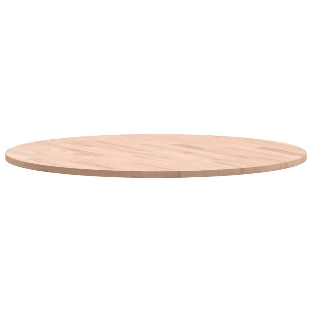 Tischplatte Ø70x1,5 cm Rund Massivholz Buche