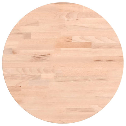 Tischplatte Ø40x2,5 cm Rund Massivholz Buche