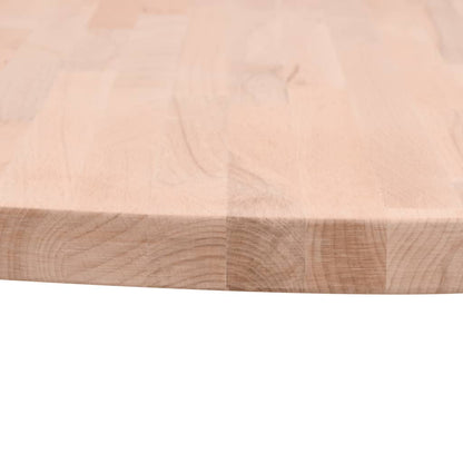 Tischplatte Ø60x4 cm Rund Massivholz Buche