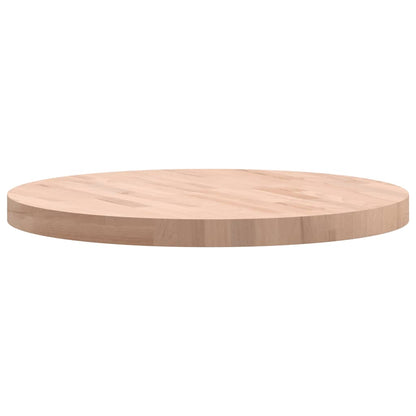 Tischplatte Ø60x4 cm Rund Massivholz Buche