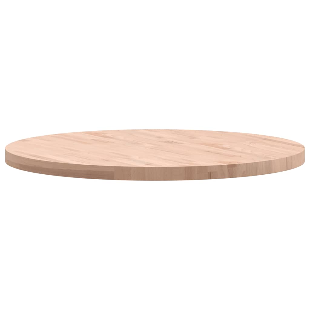 Tischplatte Ø90x4 cm Rund Massivholz Buche
