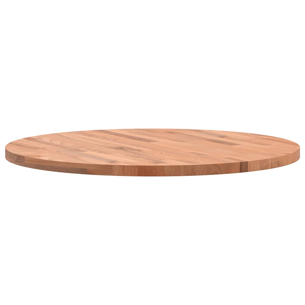 Tischplatte Ø70x2,5 cm Rund Massivholz Buche
