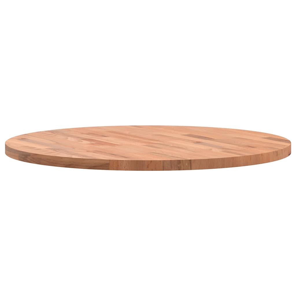 Tischplatte Ø70x2,5 cm Rund Massivholz Buche