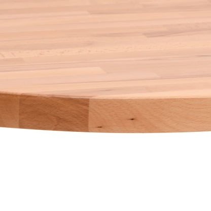 Tischplatte Ø80x2,5 cm Rund Massivholz Buche