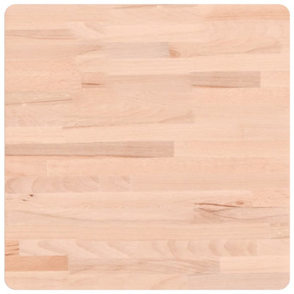 Tischplatte 50x50x2,5 cm Quadratisch Massivholz Buche