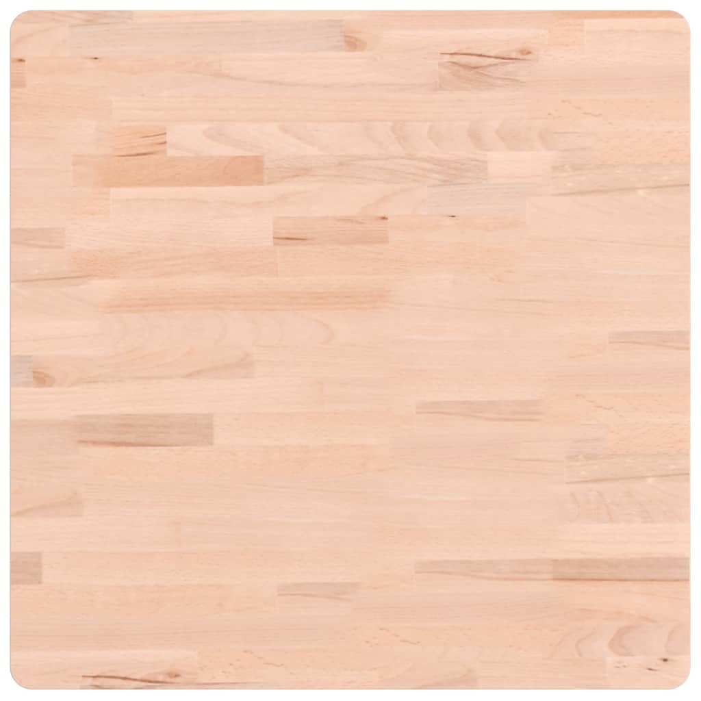 Tischplatte 60x60x2,5 cm Quadratisch Massivholz Buche