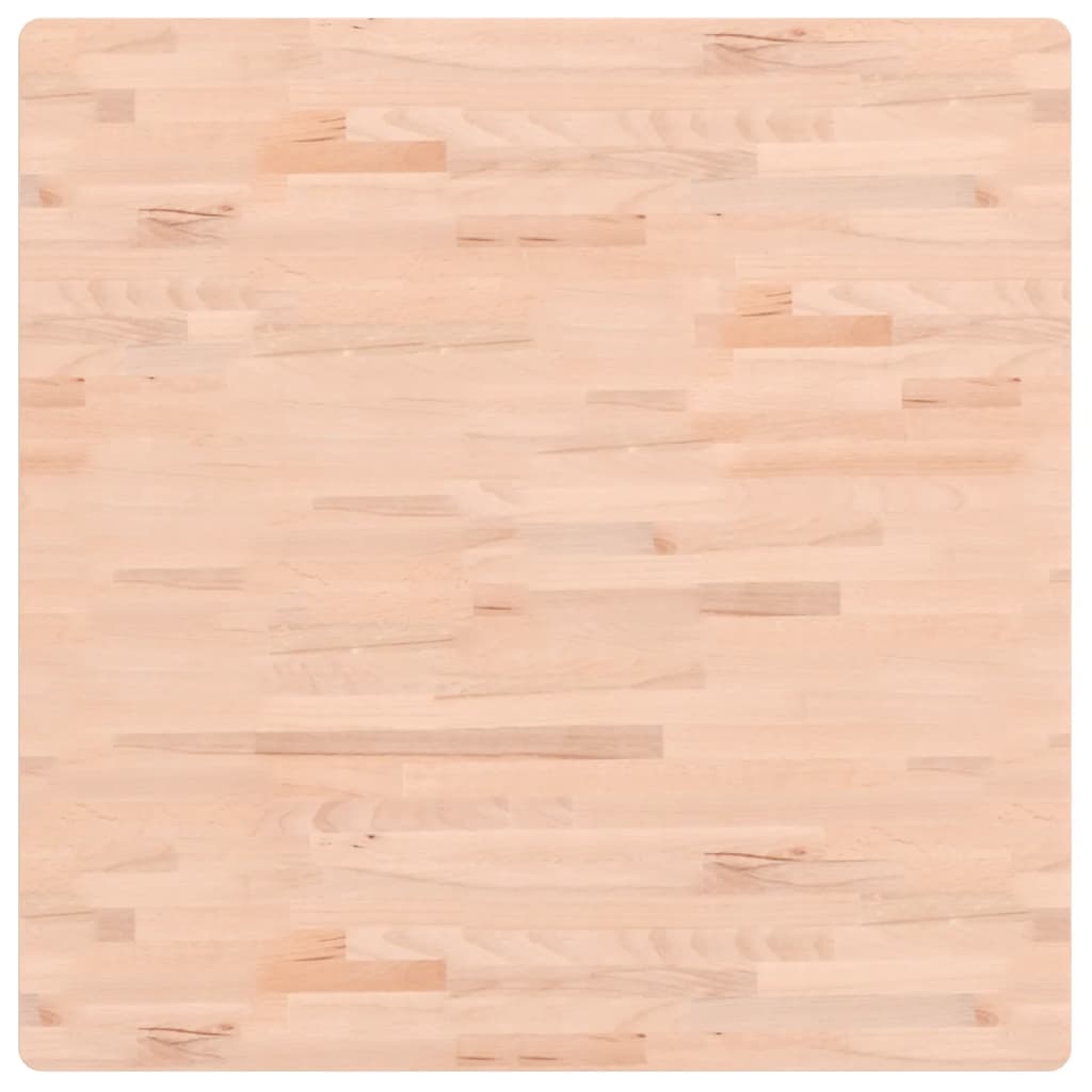 Tischplatte 90x90x2,5 cm Quadratisch Massivholz Buche