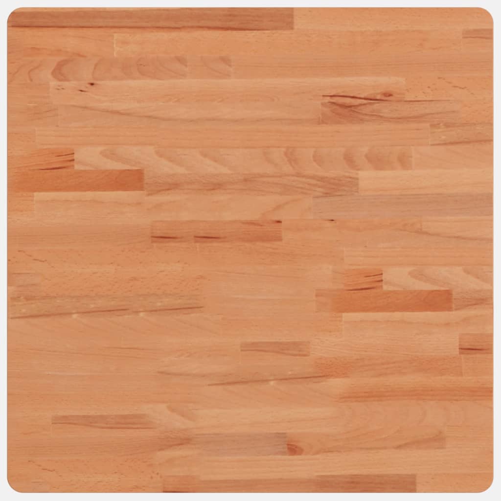 Tischplatte 60x60x1,5 cm Quadratisch Massivholz Buche