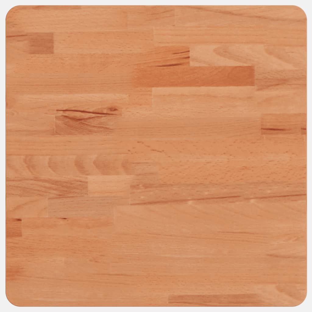 Tischplatte 40x40x2,5 cm Quadratisch Massivholz Buche