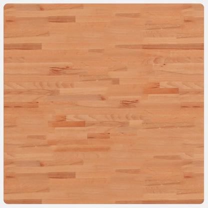 Tischplatte 90x90x2,5 cm Quadratisch Massivholz Buche