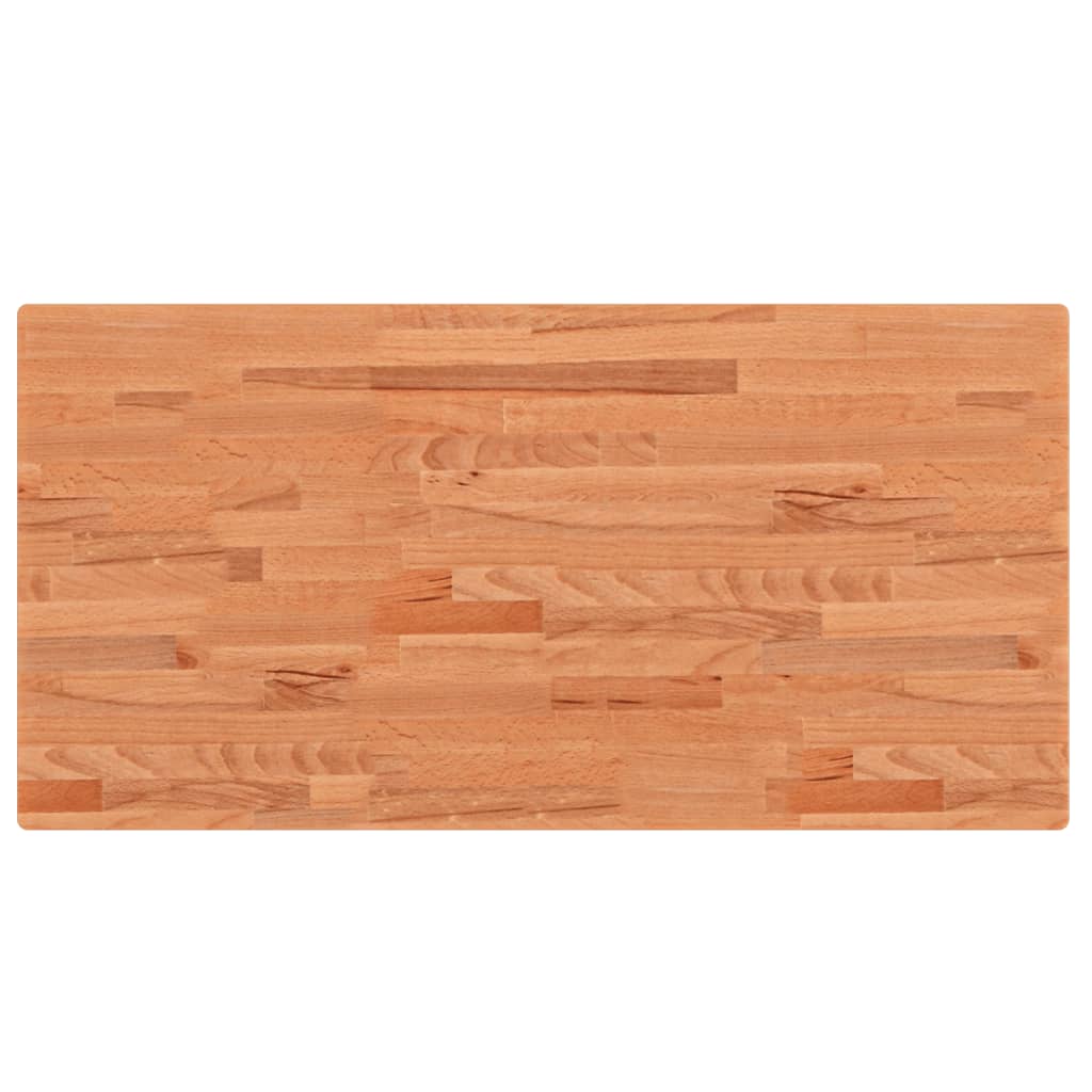 Waschtischplatte 100x50x4 cm Massivholz Buche