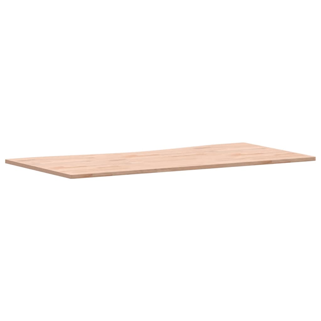 Schreibtischplatte 110x(50-55)x1,5 cm Massivholz Buche