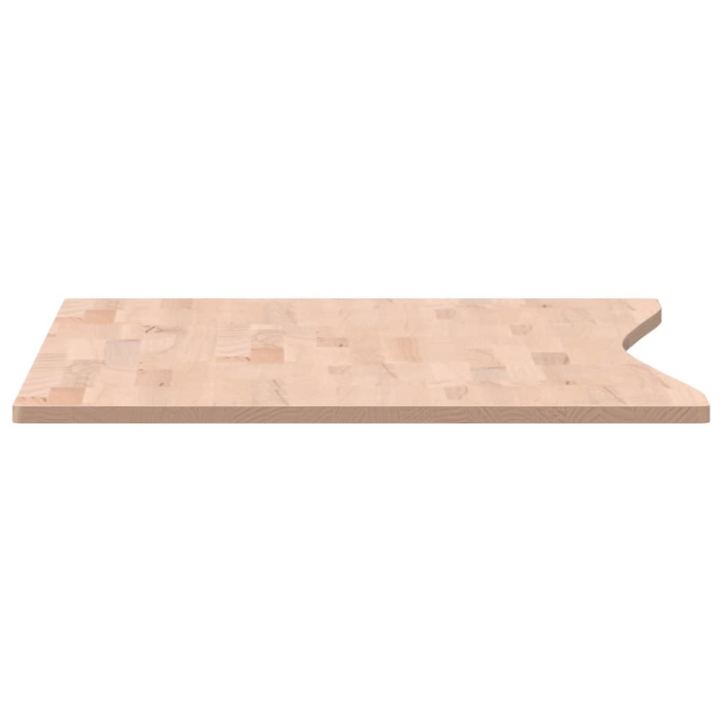 Schreibtischplatte 110x(55-60)x1,5 cm Massivholz Buche