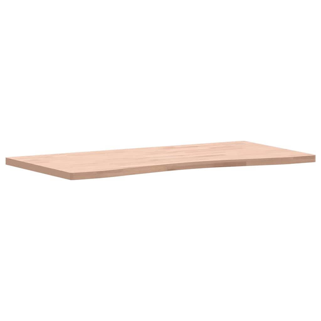 Plateau de bureau 100x(45-50)x2,5 cm en bois de hêtre massif