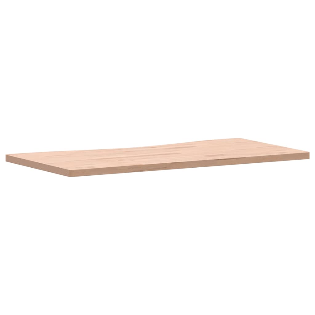 Plateau de bureau 100x(45-50)x2,5 cm en bois de hêtre massif