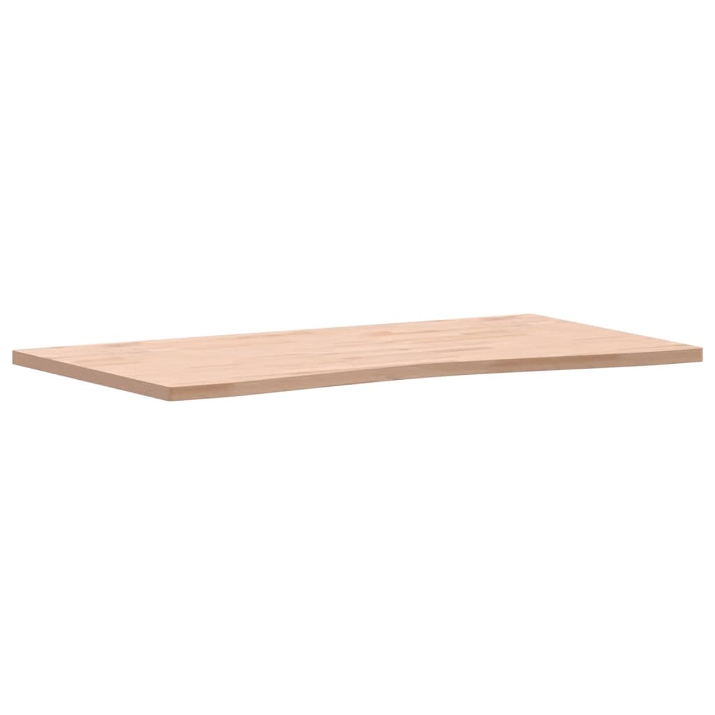 Plateau de bureau 110x(55-60)x2,5 cm en hêtre massif