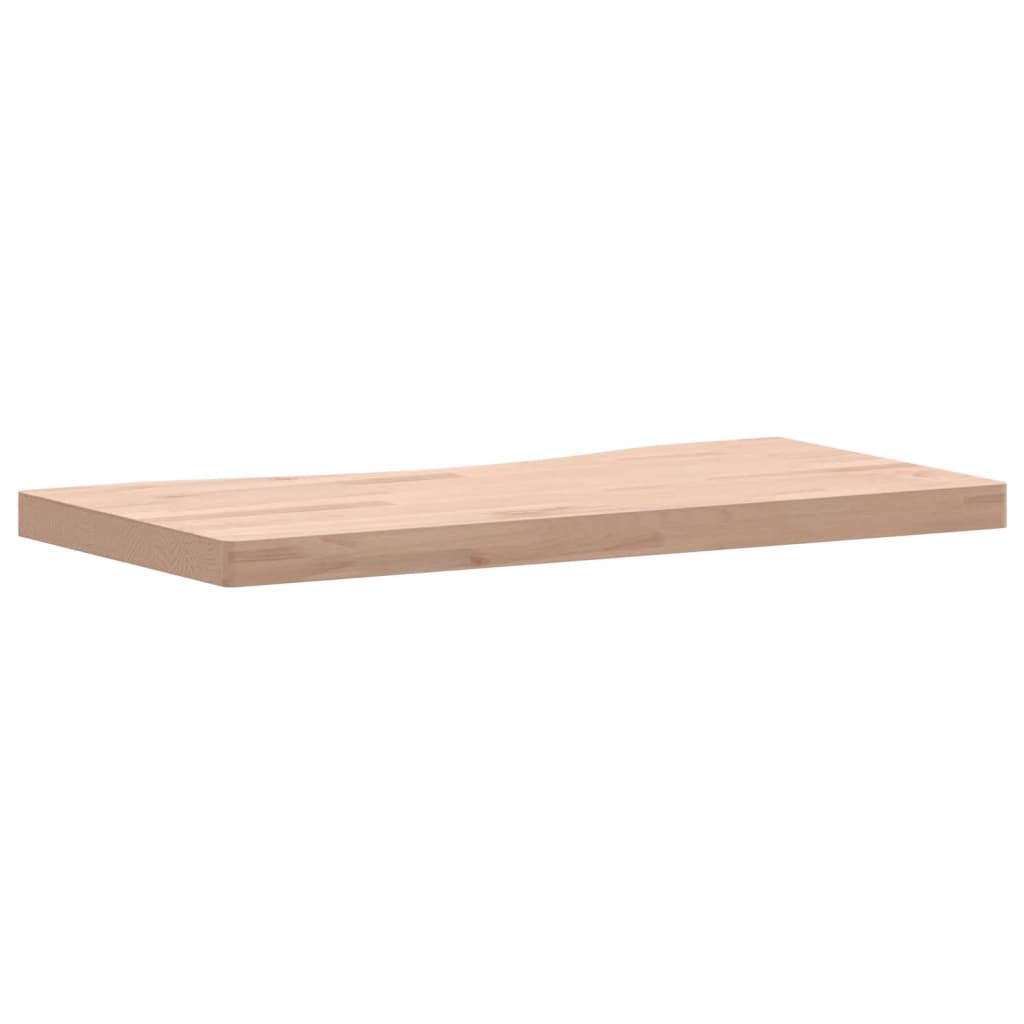 Schreibtischplatte 80x(36-40)x4 cm Massivholz Buche