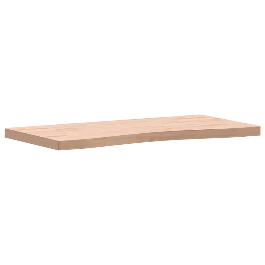 Plateau de bureau 100x(45-50)x4 cm en bois de hêtre massif