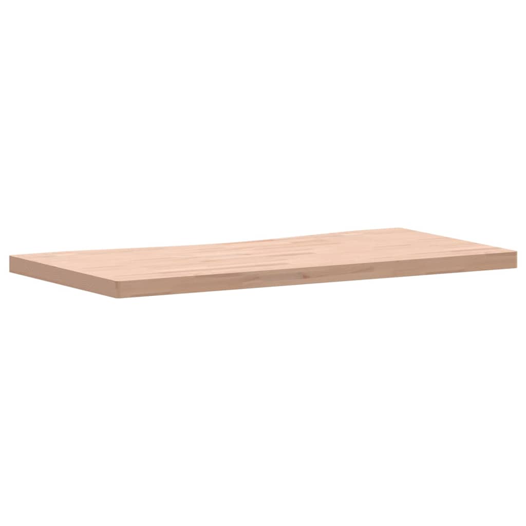 Plateau de bureau 110x(50-55)x4 cm en bois de hêtre massif