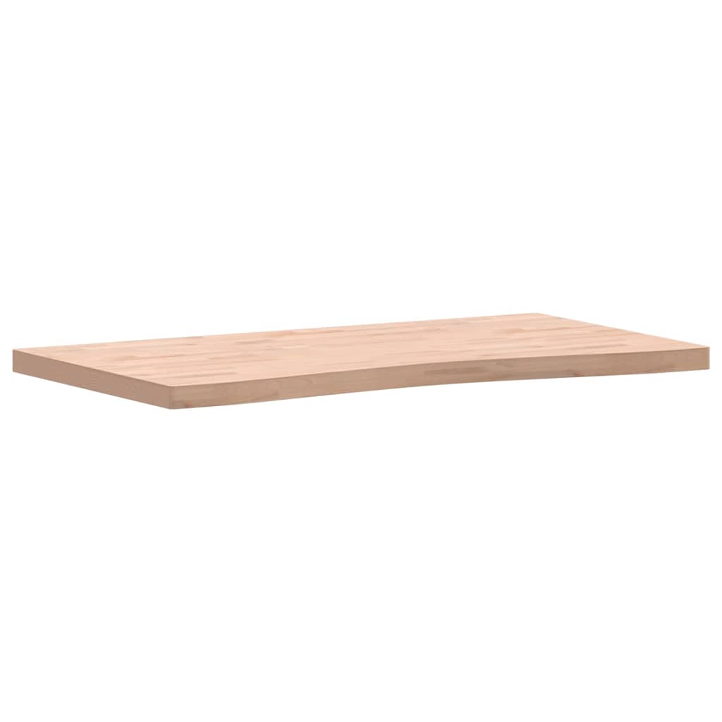 Schreibtischplatte 110x(55-60)x4 cm Massivholz Buche