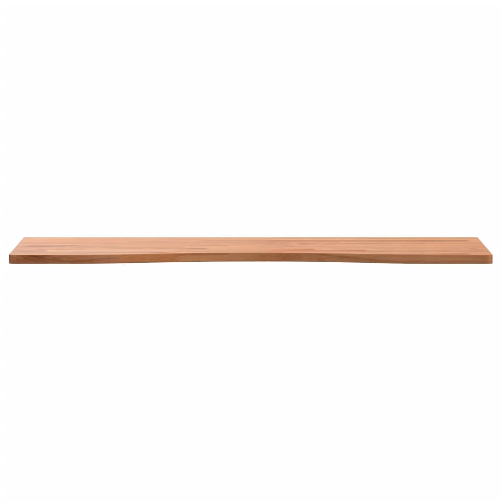 Schreibtischplatte 80x(36-40)x1,5 cm Massivholz Buche