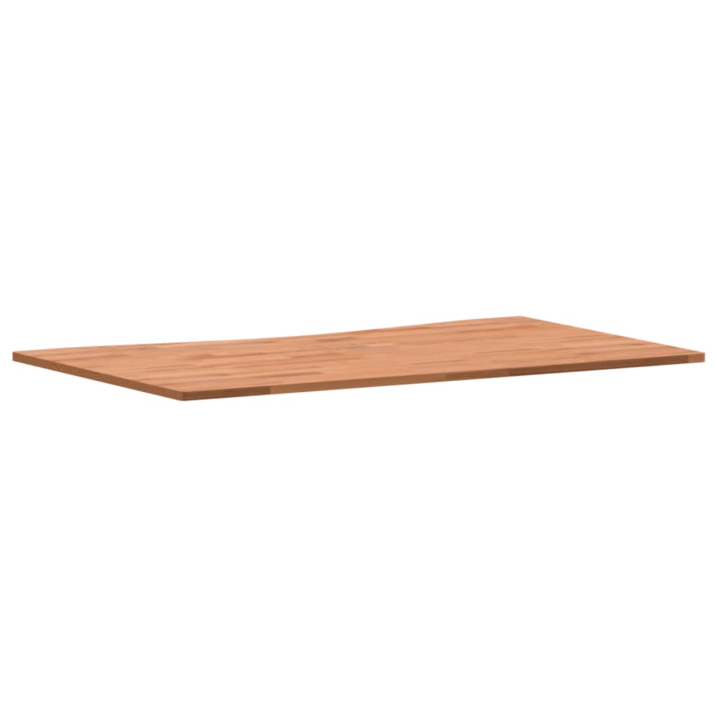 Plateau de bureau 100x(55-60)x1,5 cm en bois de hêtre massif