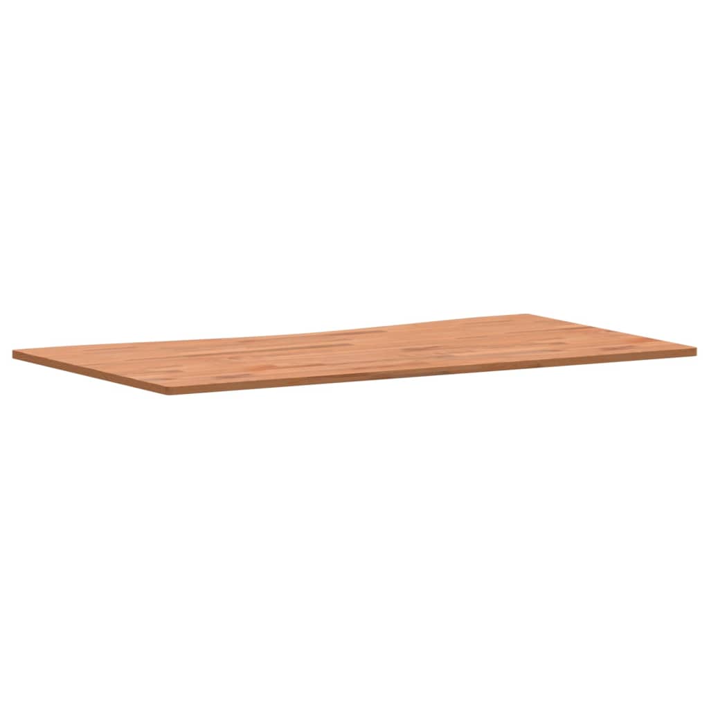 Plateau de bureau 110x(55-60)x1,5 cm en hêtre massif