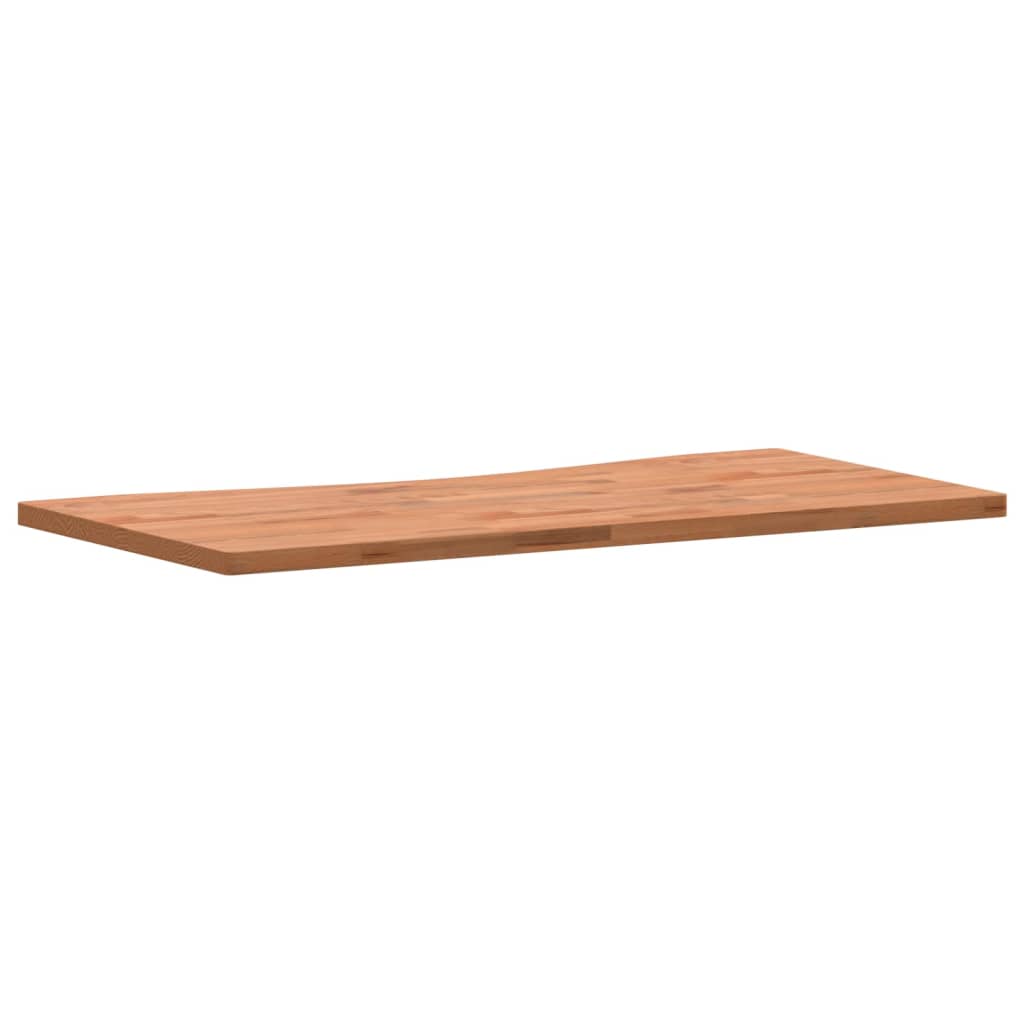 Plateau de bureau 100x(45-50)x2,5 cm en bois de hêtre massif