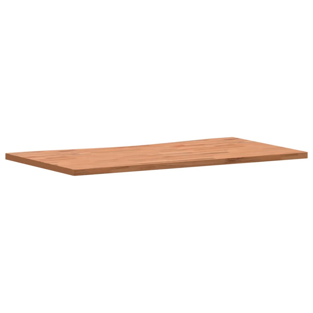 Plateau de bureau 110x(55-60)x2,5 cm en hêtre massif