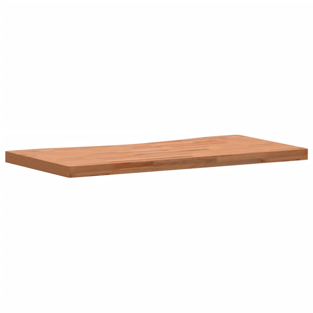 Plateau de bureau 100x(45-50)x4 cm en bois de hêtre massif