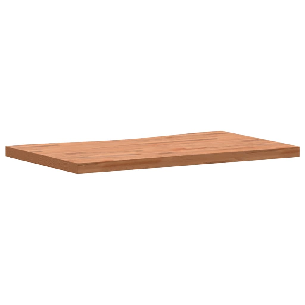 Schreibtischplatte 100x(55-60)x4 cm Massivholz Buche