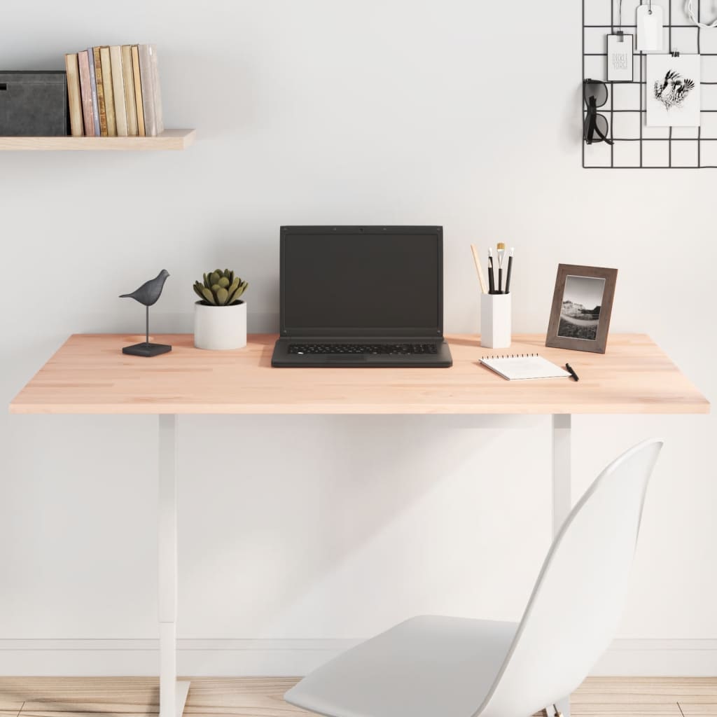 Plateau de bureau 110x60x1,5 cm en hêtre massif