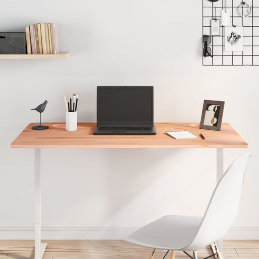 Plateau de bureau 110x60x1,5 cm en hêtre massif