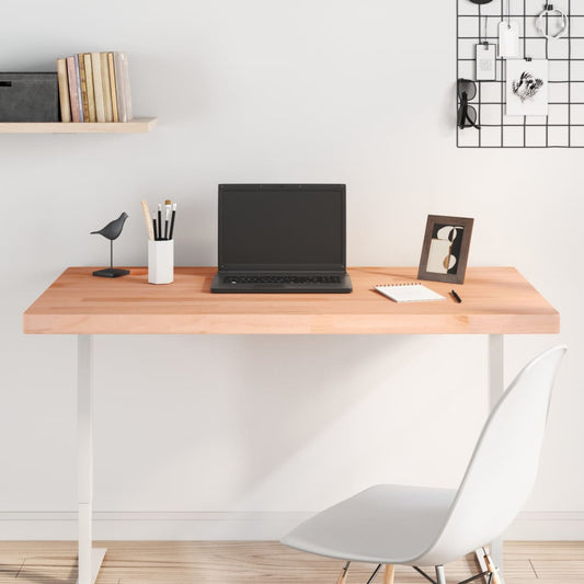 Plateau de bureau 110x60x4 cm en hêtre massif