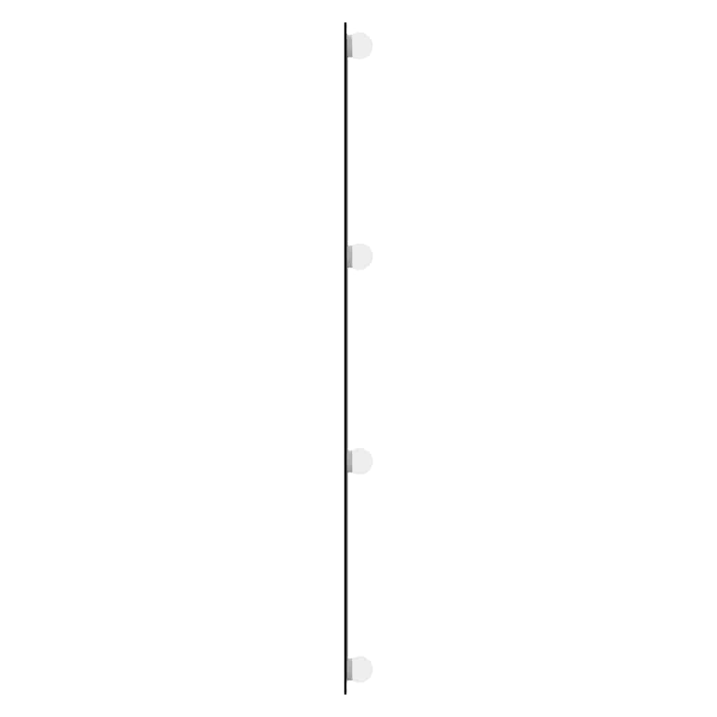 Wandspiegel mit LED-Leuchten 40x100 cm Glas Rechteckig