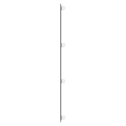 Wandspiegel mit LED-Leuchten 40x100 cm Glas Rechteckig