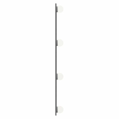 Wandspiegel mit LED-Leuchten 50x60 cm Glas Rechteckig