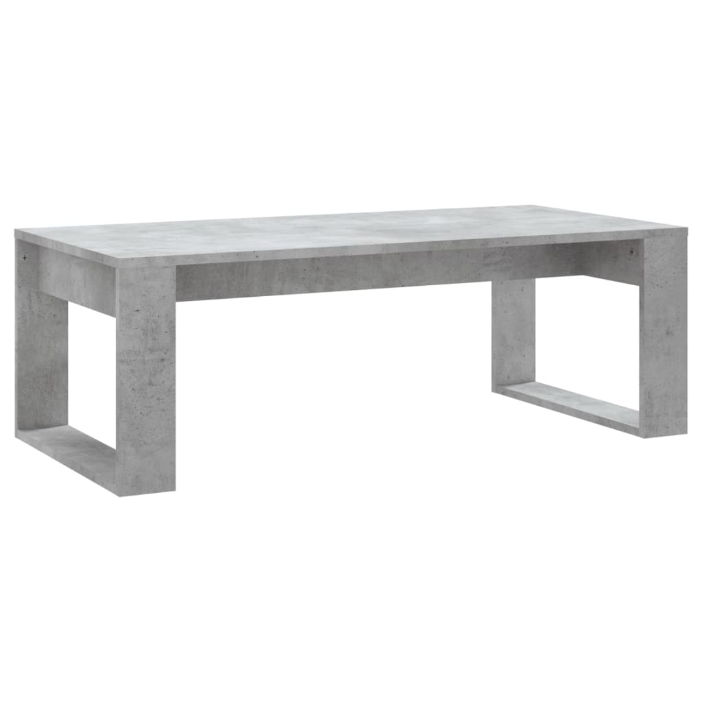 Table basse gris béton 102x50x35 cm en bois