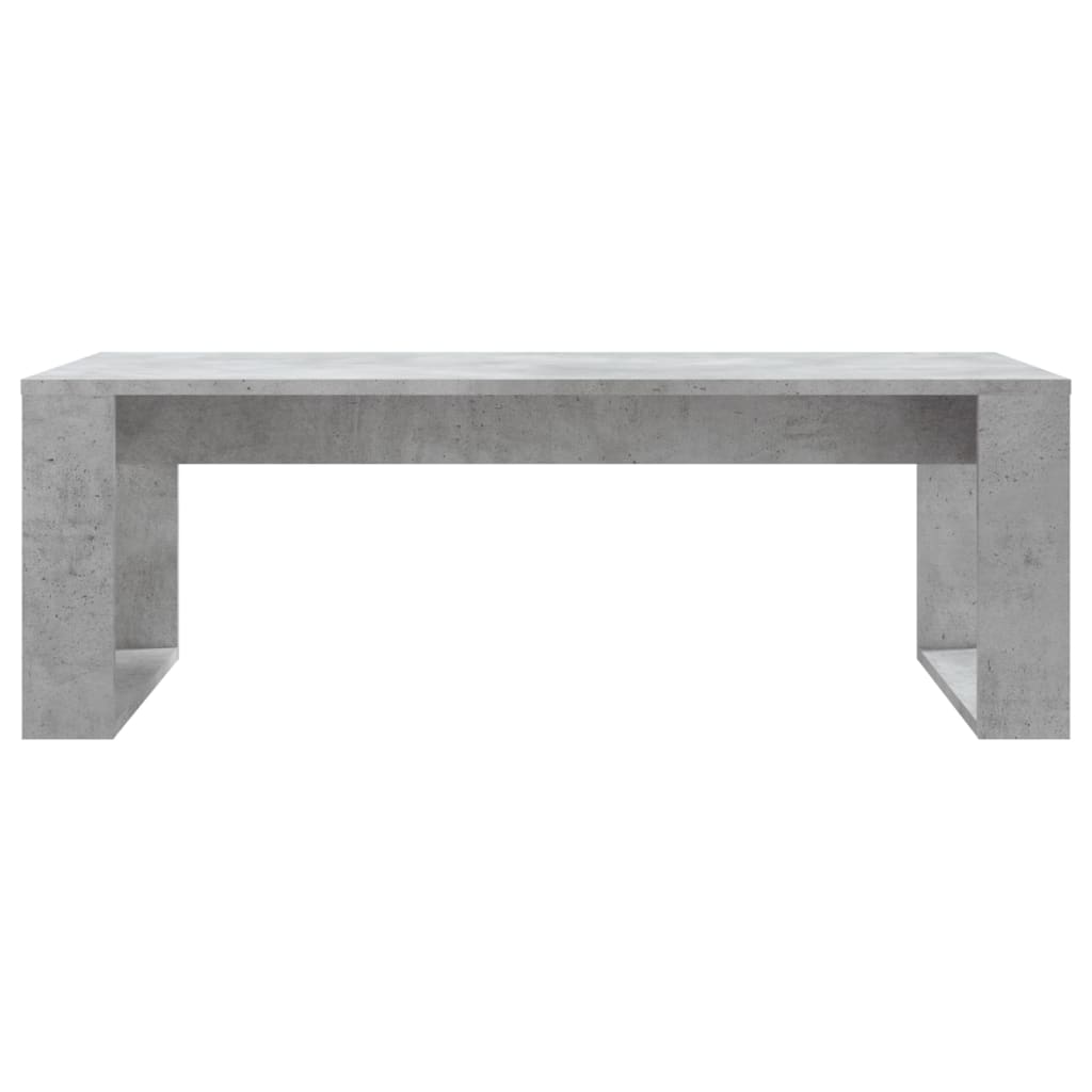 Table basse gris béton 102x50x35 cm en bois