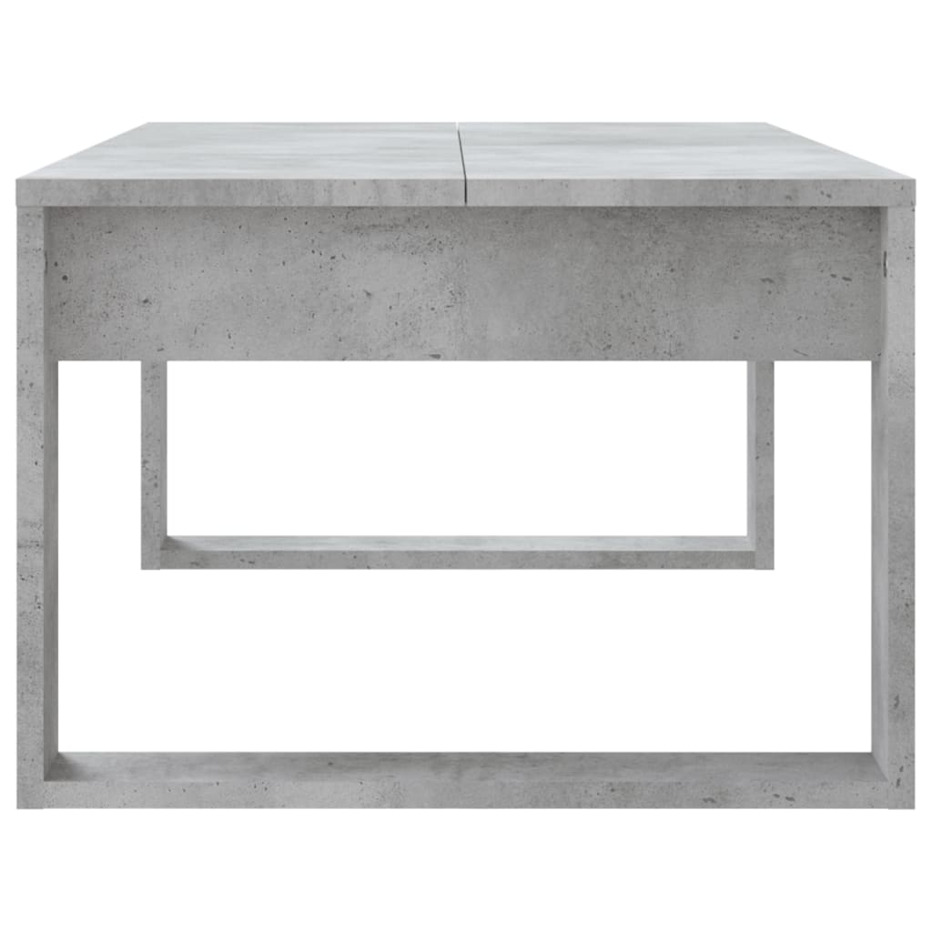 Table basse gris béton 102x50x35 cm en bois