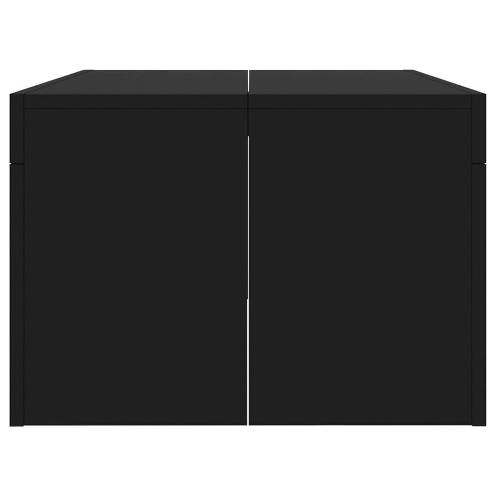 Coffee Table Black 102x50x36 cm Wood Material