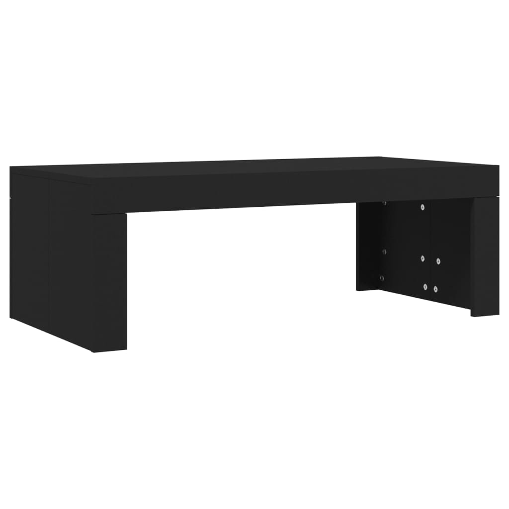 Coffee Table Black 102x50x36 cm Wood Material