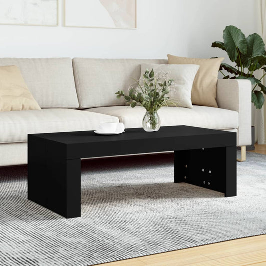 Coffee Table Black 102x50x36 cm Wood Material