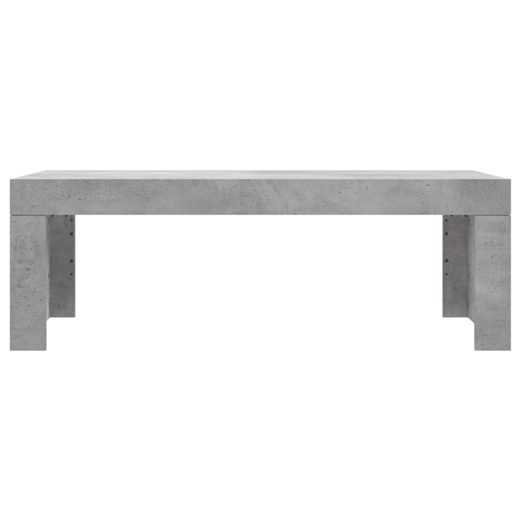 Table basse gris béton 102x50x36 cm en bois