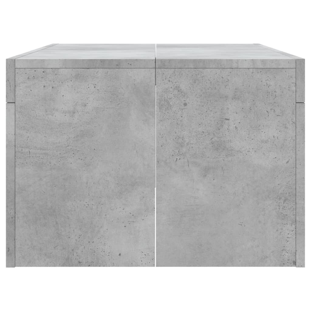Table basse gris béton 102x50x36 cm en bois
