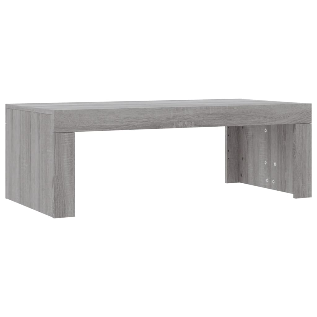 Table basse Sonoma grise 102x50x36 cm en bois